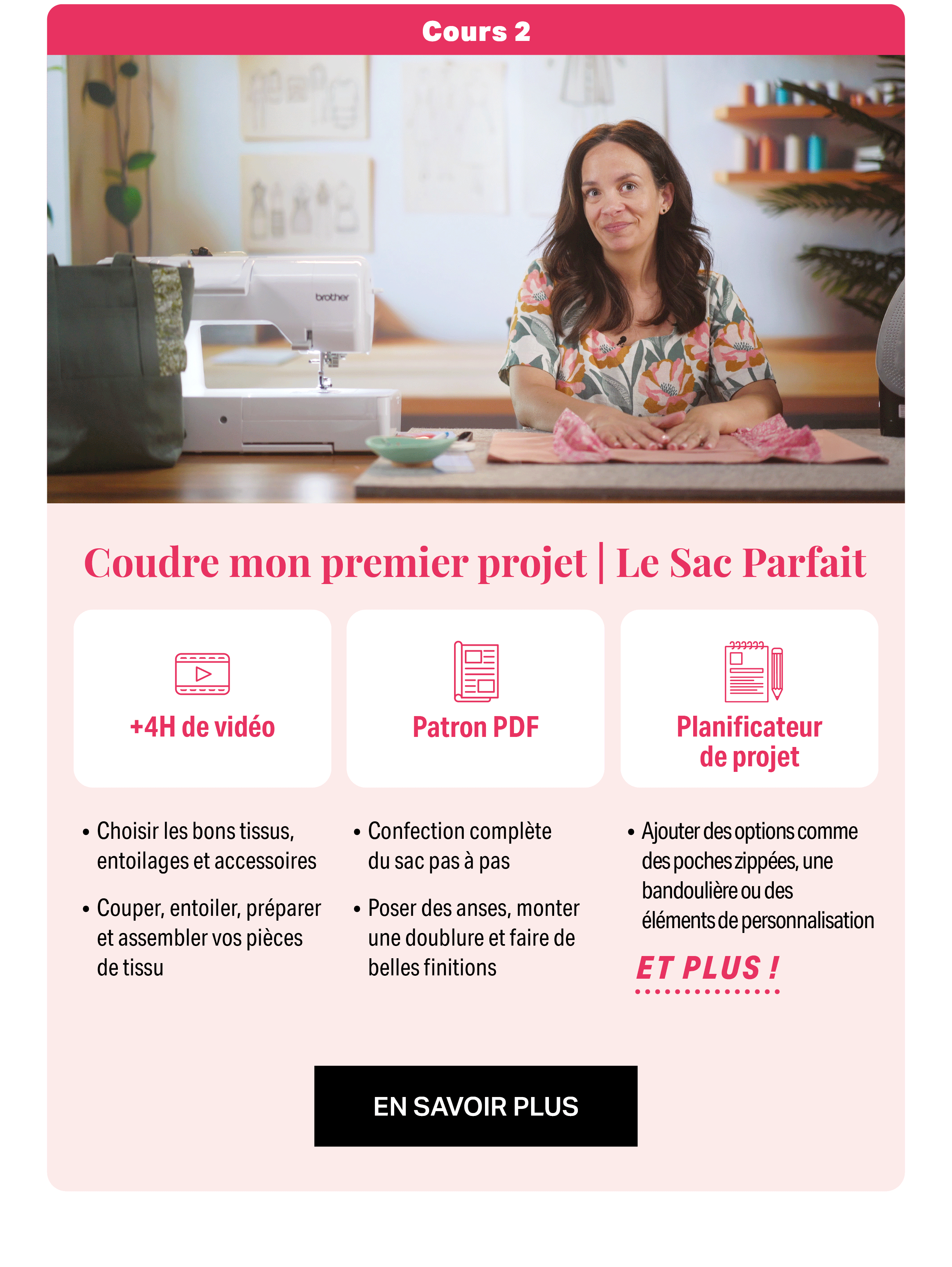 coudre mon premier projet