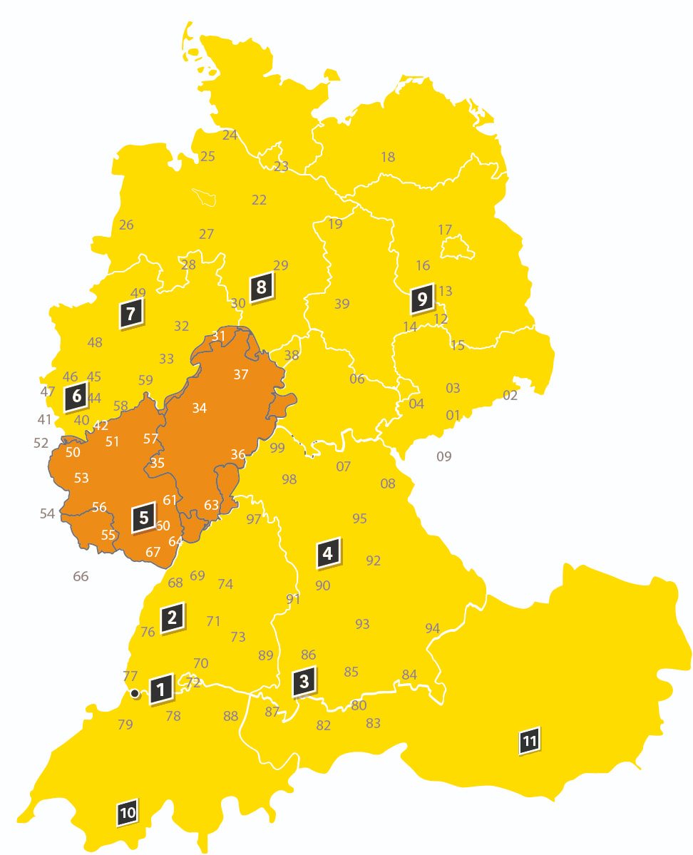Handelskarte Deutschland - Zone5