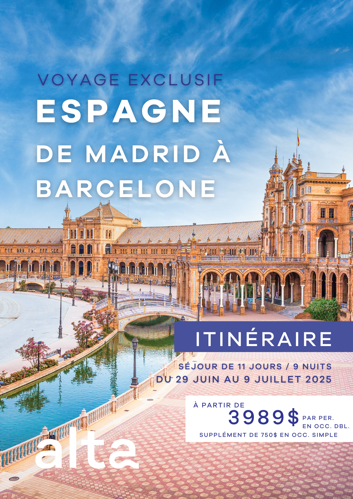 Voyage exclusif - Espagne: de Madrid à Barcelone