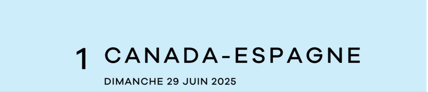 Canada - Espagne