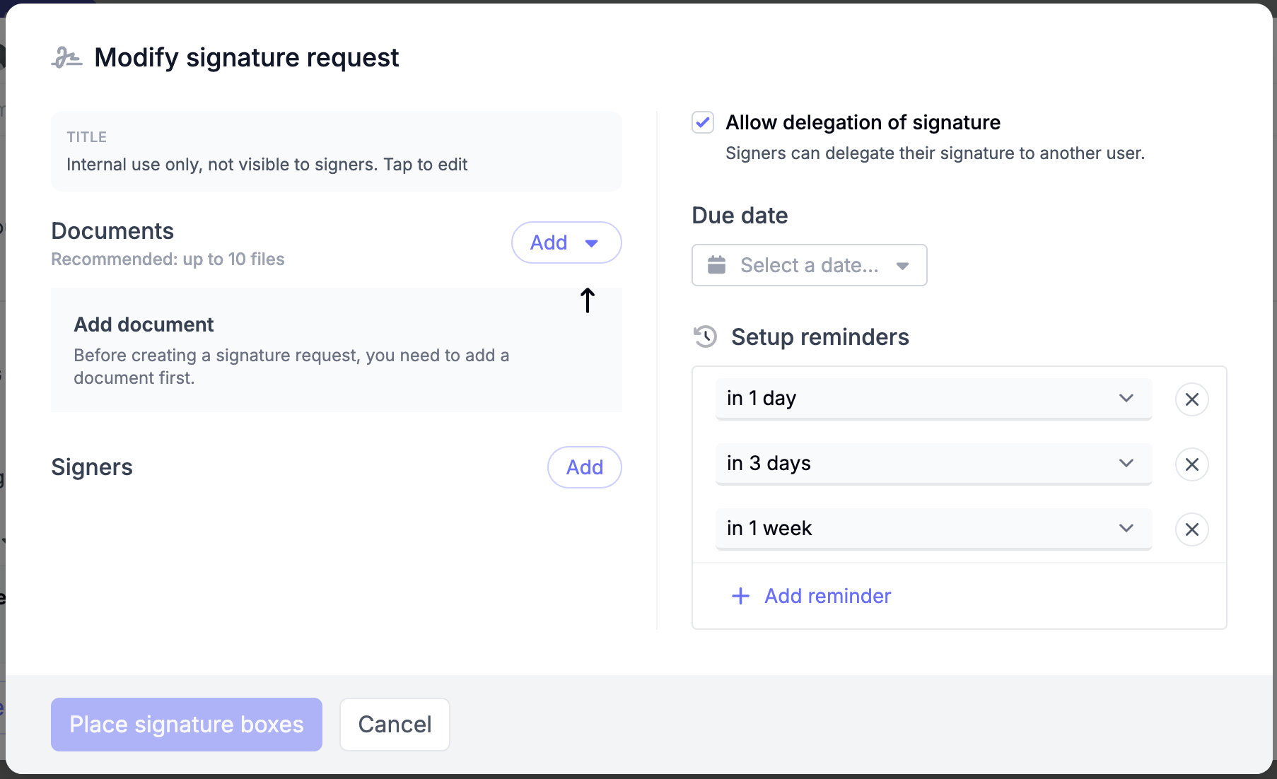 Signature Requests: Complete Automation
