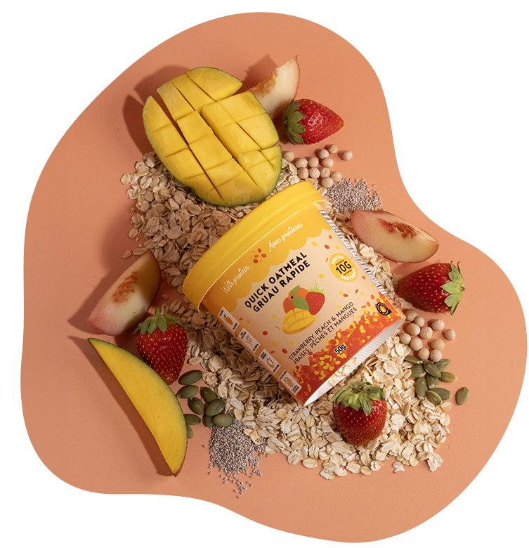 Gruo : FRAISE PÊCHE ET MANGUE (EXTRA PROTÉINES)