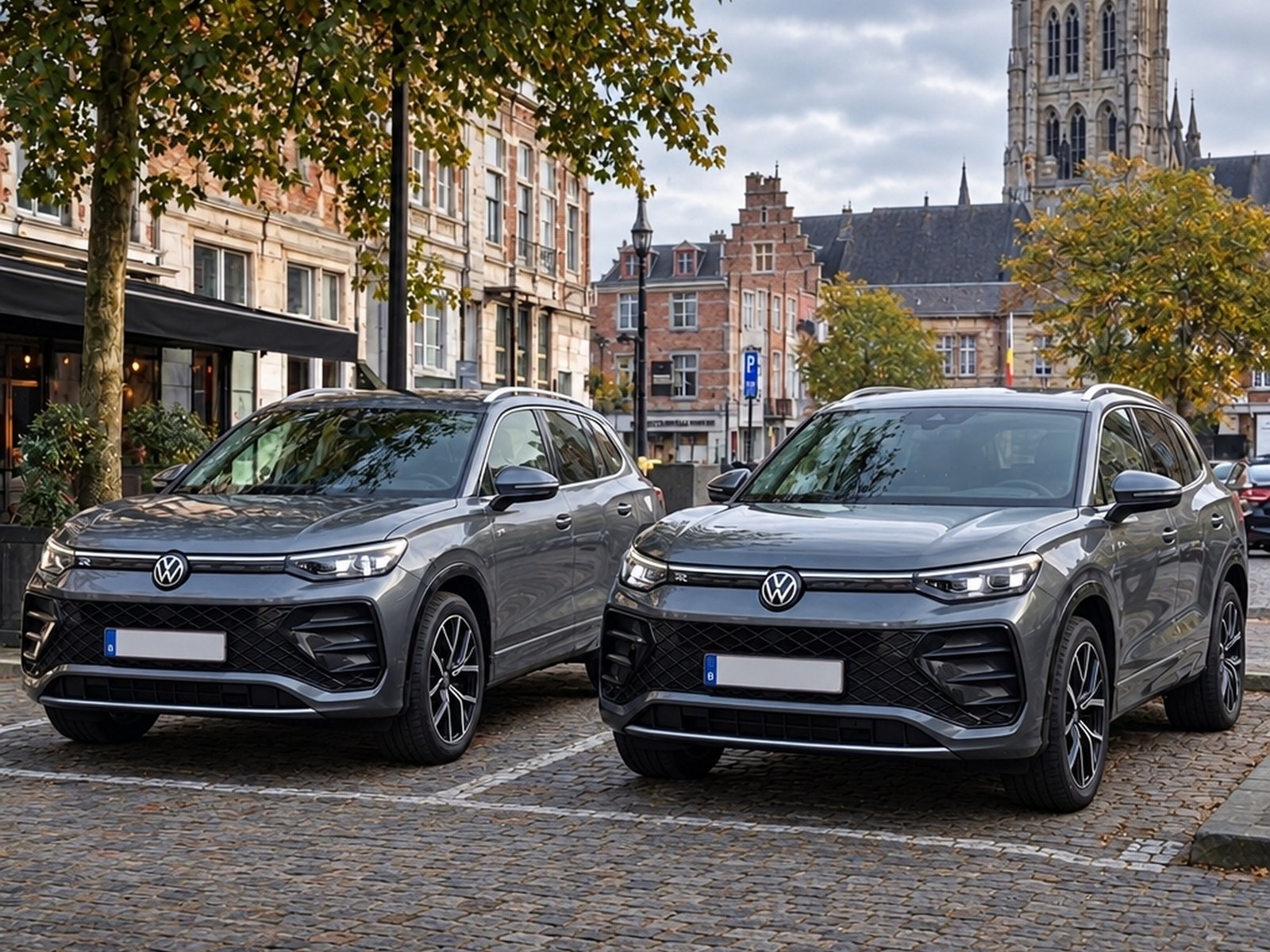 Deux Volkswagen Tayron gris en stock