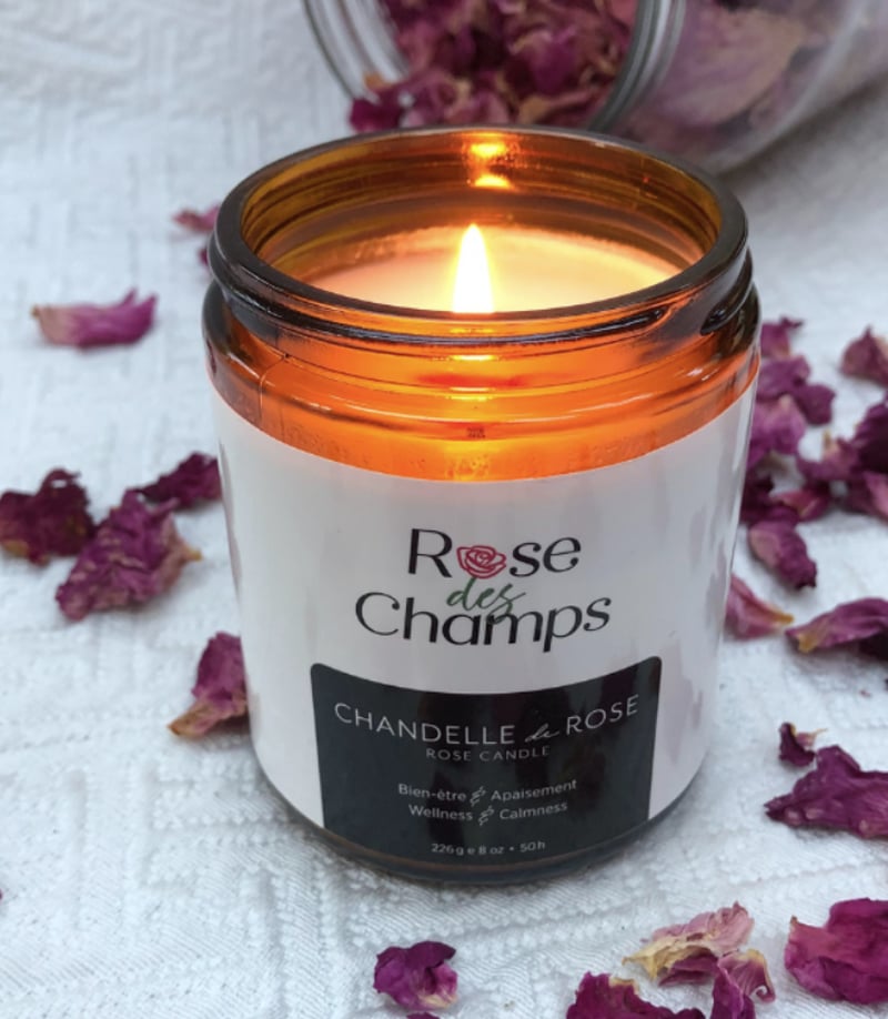 Rose des Champs : CHANDELLE DE ROSE