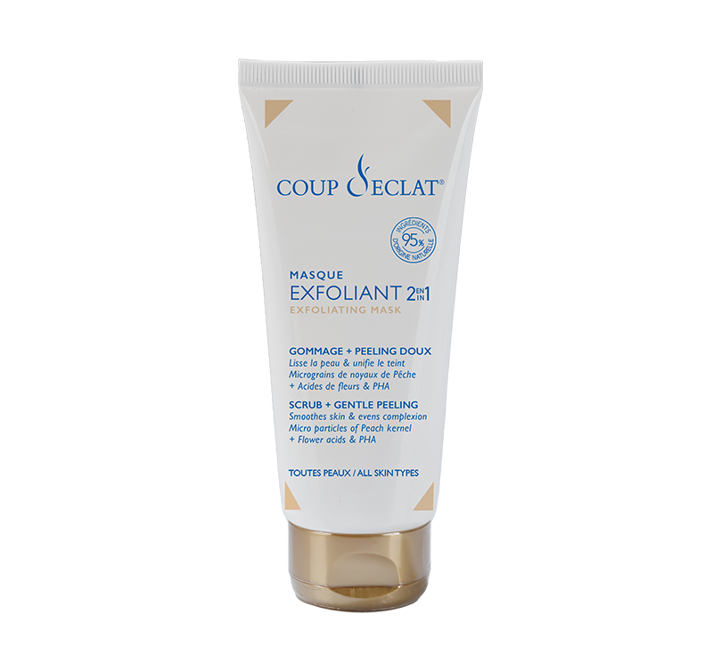 Coup d'Éclat : Masque Exfoliant 2 en 1